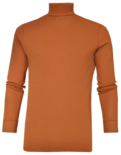 Mens Roll Neck Lightweight Baselayer Turtle Funnel Neck Winter Golf Top M - 3XL