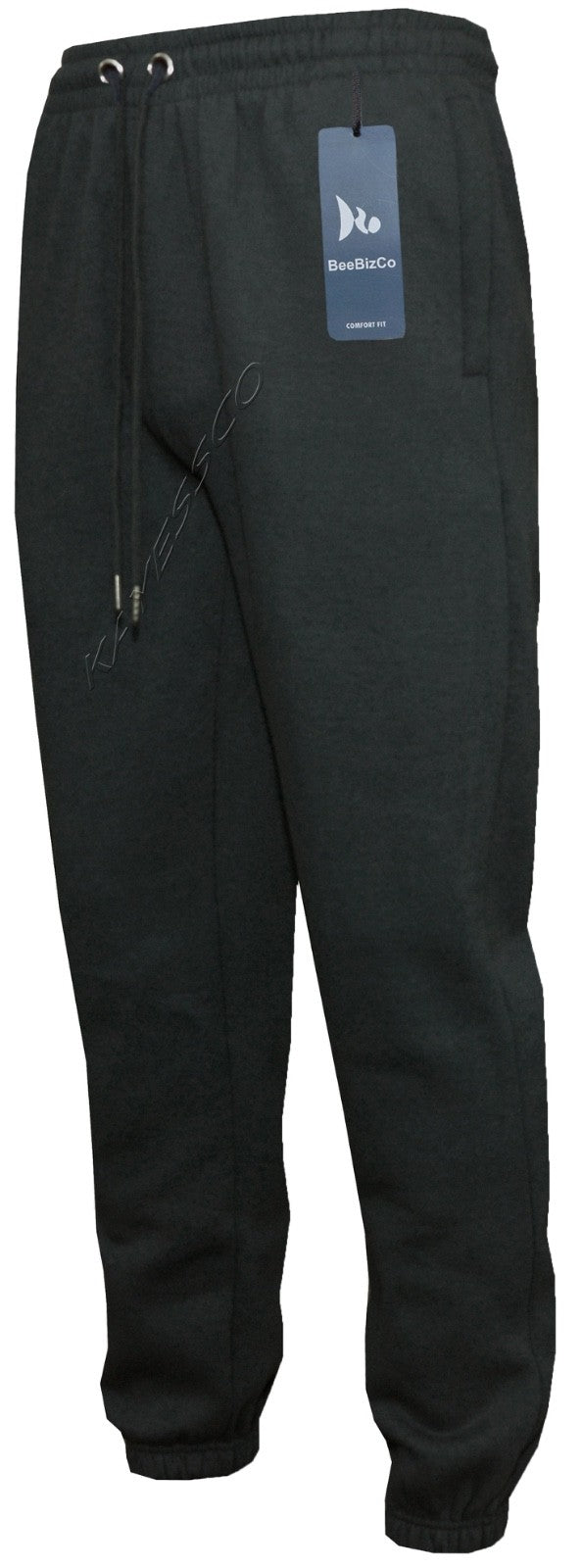 Mens Jogging Bottom Fleece Joggers Casual Trousers With Zip Pockets M - 6XL