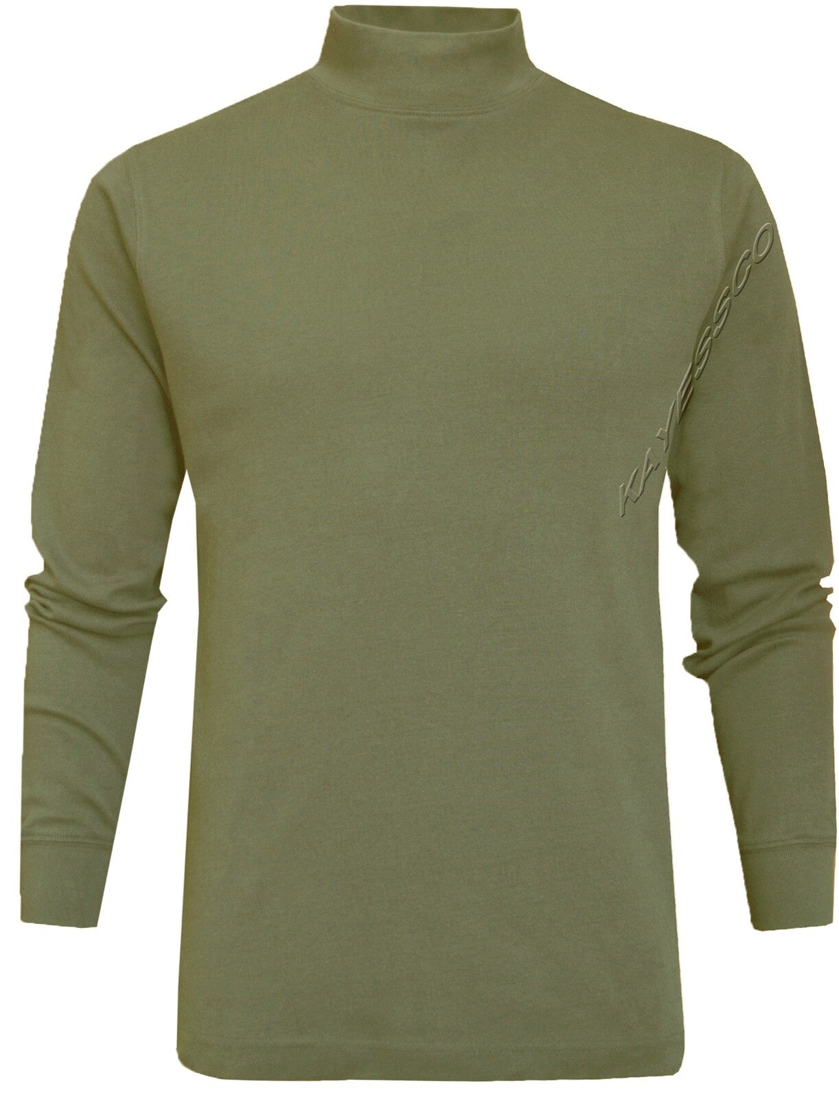 Mens Mock Neck Lightweight Baselayer Turtle Funnel Neck Winter Golf Top M - 3XL