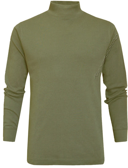 Mens Mock Neck Lightweight Baselayer Turtle Funnel Neck Winter Golf Top M - 3XL