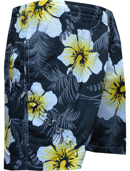 Mens Boys Summer Floral Print Beach Shorts Surf Board Swim Shorts M - XXXL