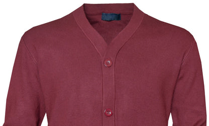 Button Up Cardigan Plain V Neck Knitted Classic Sweater Jumper Casual Top M-2XL
