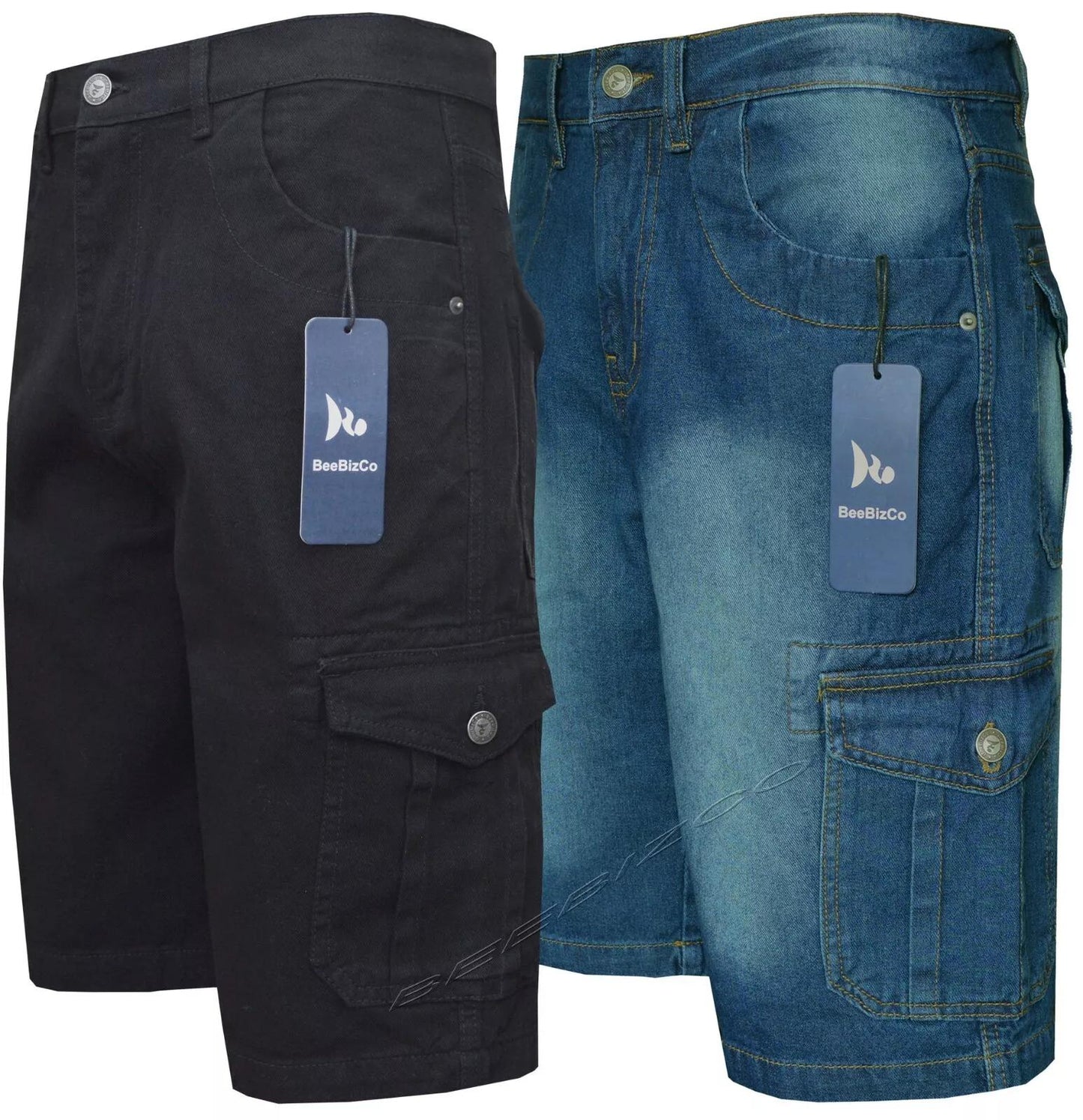 Beebizco Denim Cargo Shorts