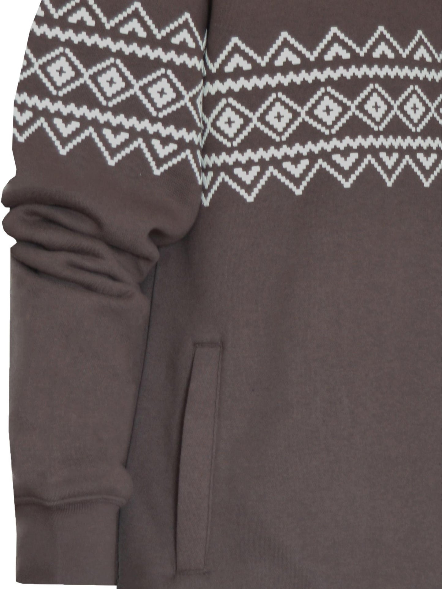 Beebizco Geometric Quarter Zip Jumper