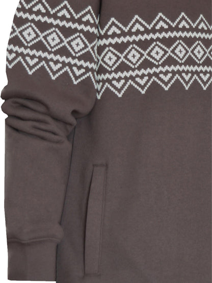 Beebizco Geometric Quarter Zip Jumper