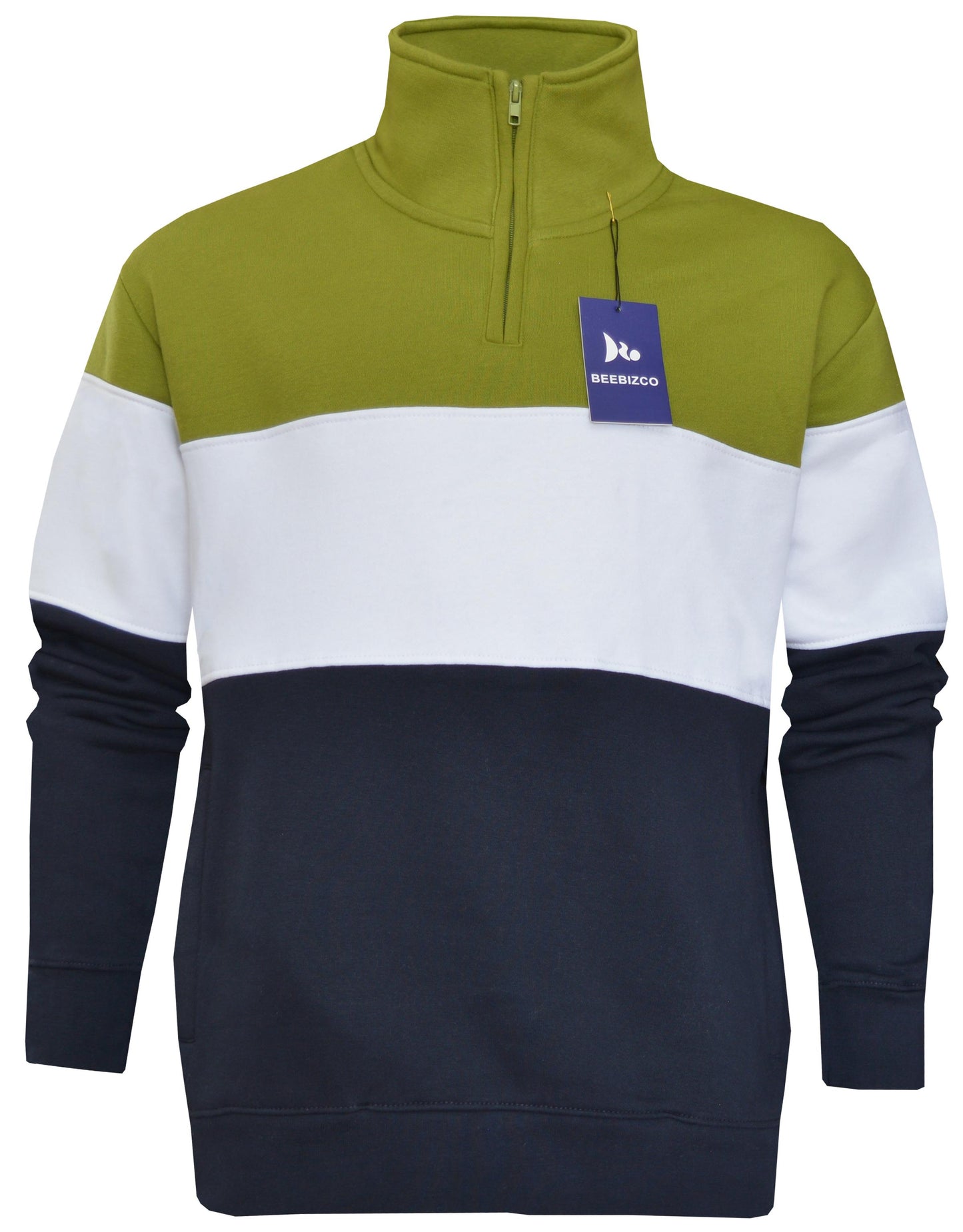Beebizco ColourBlock Quarter Zip Jumper