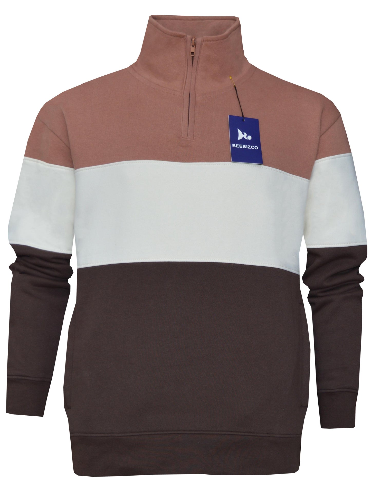 Beebizco ColourBlock Quarter Zip Jumper