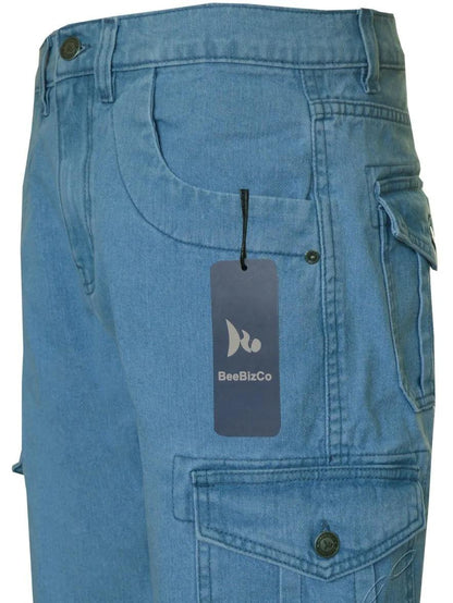 Beebizco Denim Cargo Shorts