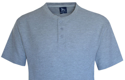 Beebizco Henley Waffle Knit Short Sleeve T-shirt