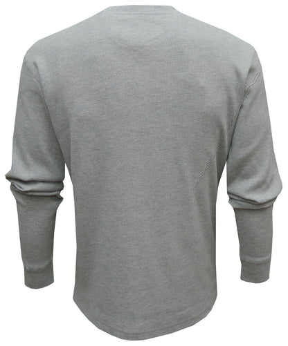 Beebizco Henley Waffle Knit Long Sleeve T-shirt